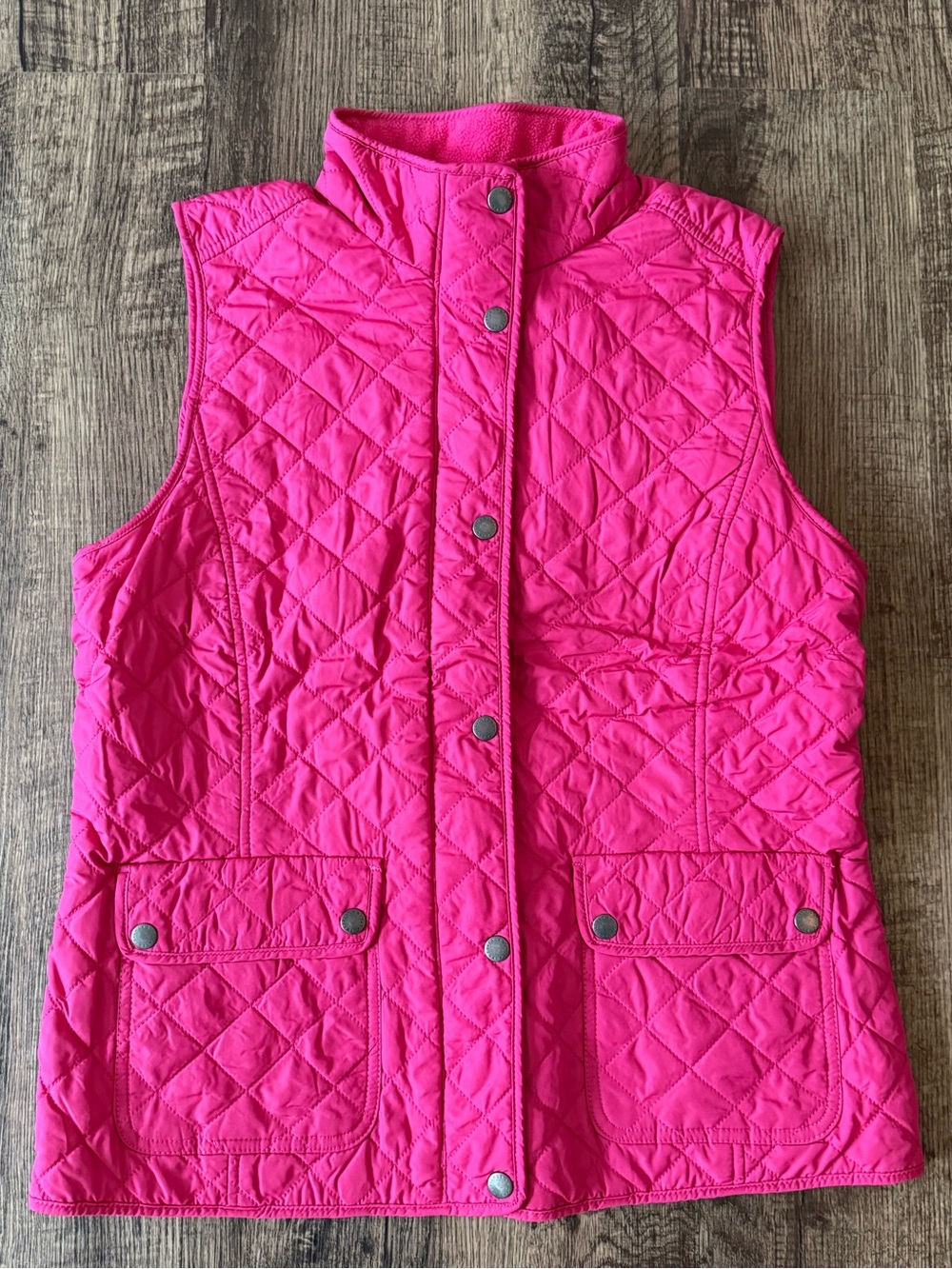 Talbots Pink Quilted Vest (Medium)